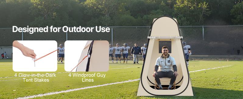 VEVOR Pop up Sports Tent, 8 Sizes Optional Clear Bubble Tent for 1-6 Person, Waterproof Outdoor Pod with Floor Mat & Top Cover, Garden Igloo Dome Tents Camping Shelter for Sports Watching