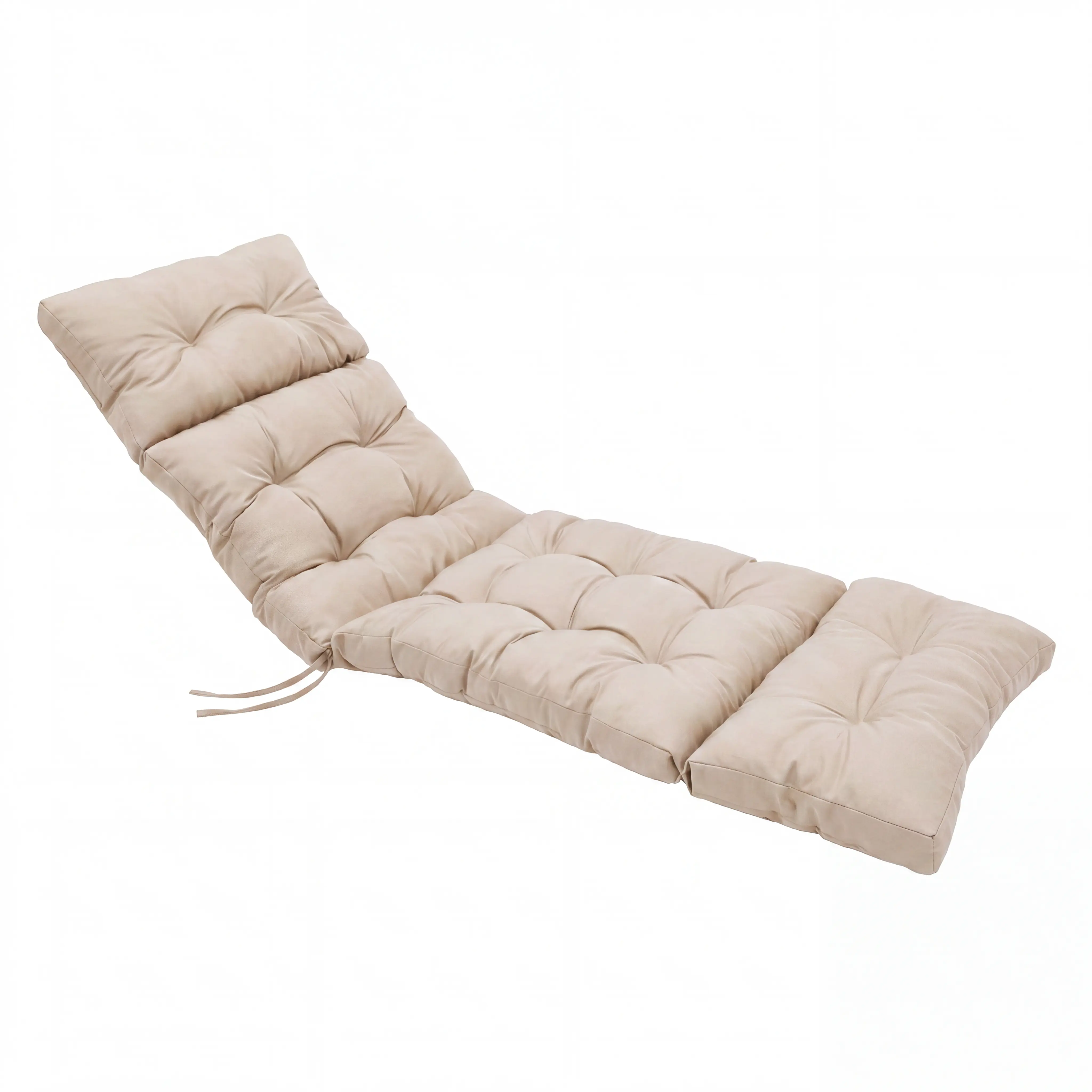Outdoor Chaise Lounge Cushion-  Replacement Seat Cushion with Non-Slip Bottom, Plush Soft Fluffy Cushion Pad for Patio Pool & Deck Chairs