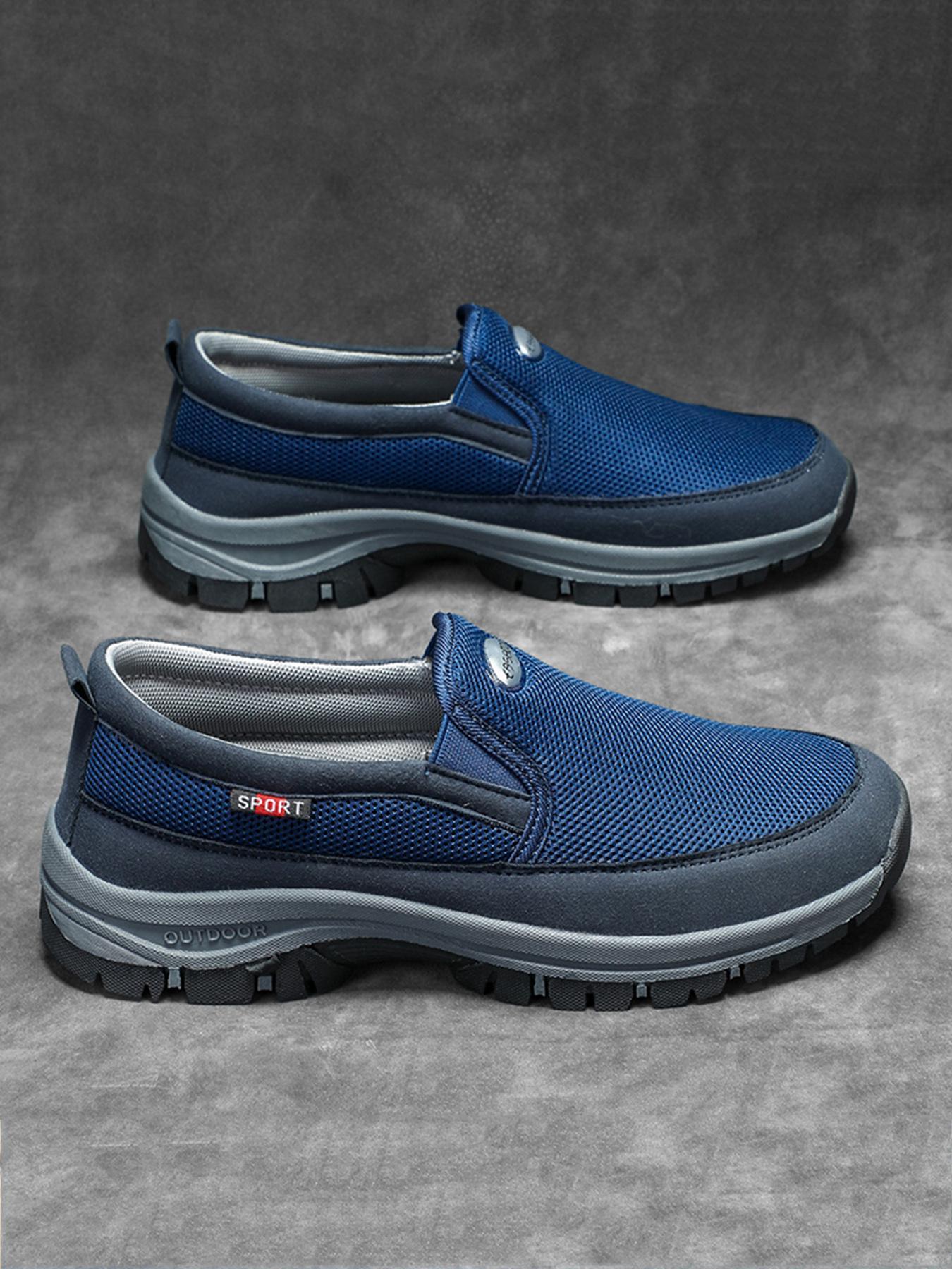 Men's Casual Sporty Slip on Round Toe Sneakers, 1 Pair Trendy Breathable Comfortable Sports Running Shoes, Fashionable Sneakers for Daily Wear, Walking Running Shoes
