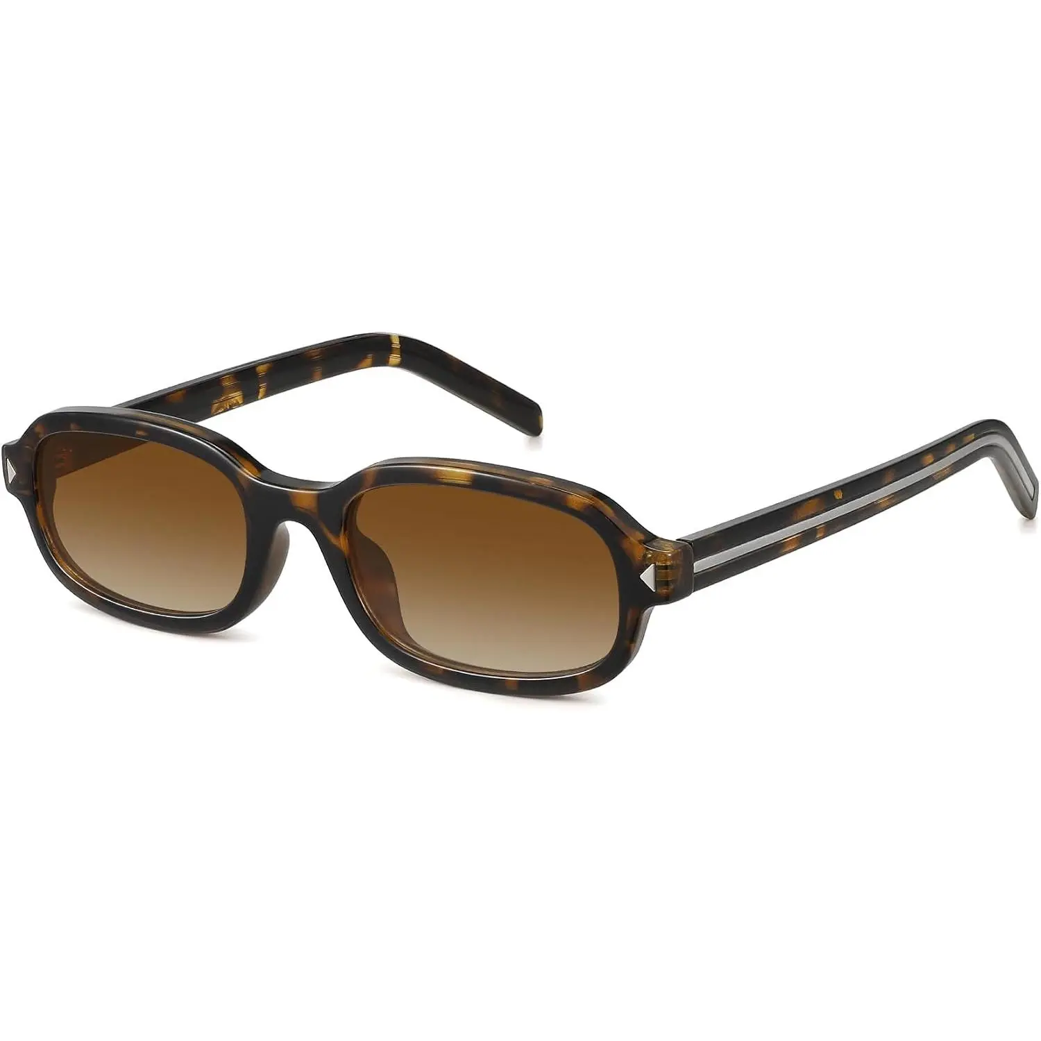 Trendy Rectangle Retro Sunglasses Womens Mens F2528 | Small Cute 90s Y2k Fashion  Sunnies Slim Thin Narrow Square Eyewear for Daily Wear Driving and Fashion Looks