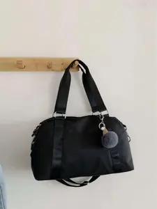 2026 New Large Capacity Nylon Travel Bag, Waterproof Fitness Luggage, Essential for Short Trips, Free Pom-Pom Keychain Included