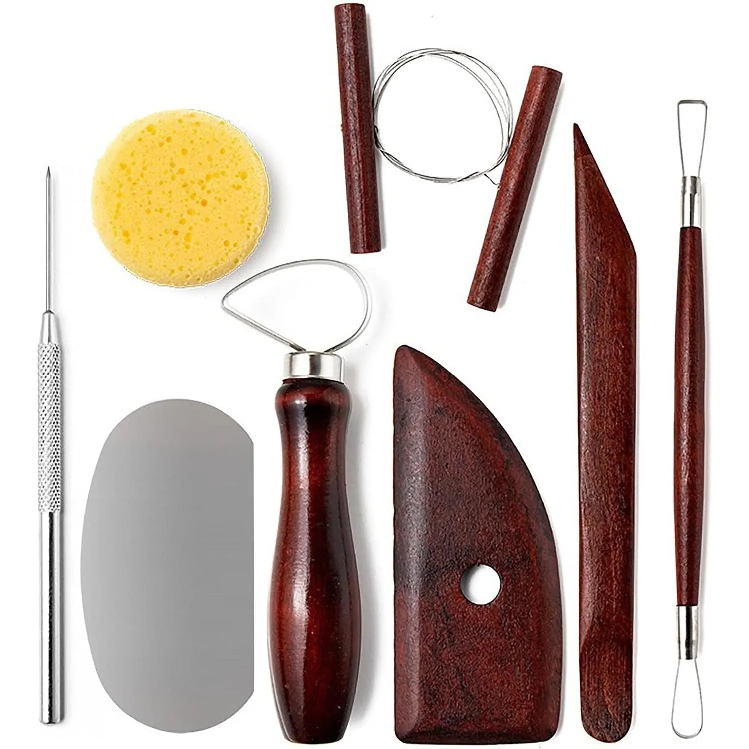 8-Piece Clay Sculpting Tools Set Perfect for Polymer Air Dry Modeling Clay, Suitable for Beginners & Professionals, Ideal for DIY Pottery Ceramics Sculpting & Crafting