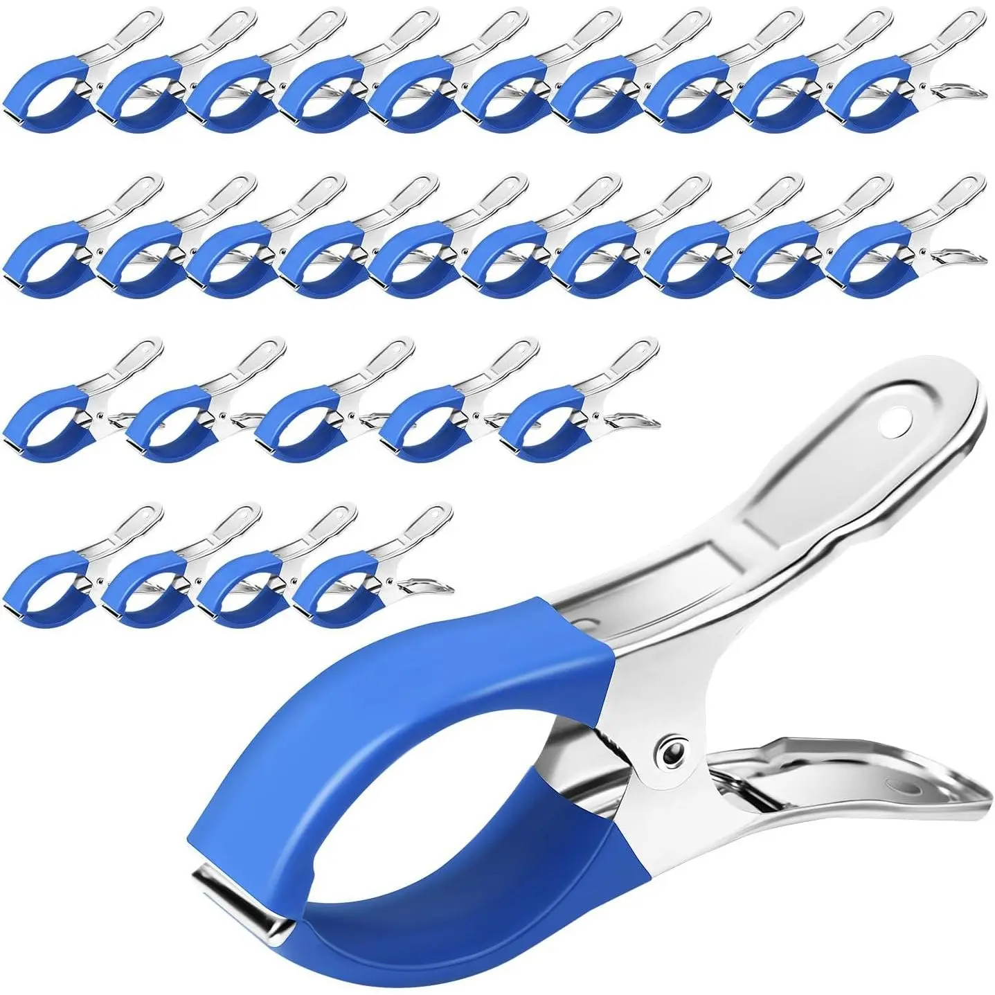 Pool Cover Clips for Above Ground Pools, 30 Pcs 4.7 Inch Stainless Steel Pool Cover Clamps, Windproof Clips for Above Ground Pool Cover