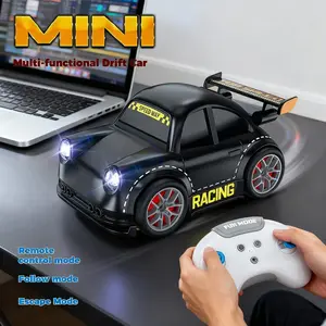 Mini RC Drift Car 2.4G Remote, Auto Follow & Obstacle Escape Mode, One Key 360 Stunt Drift, Inductive Smart Toy Car with Light & Sound, Indoor Mini Racing Car, Great Birthday Holiday Gift for Kids