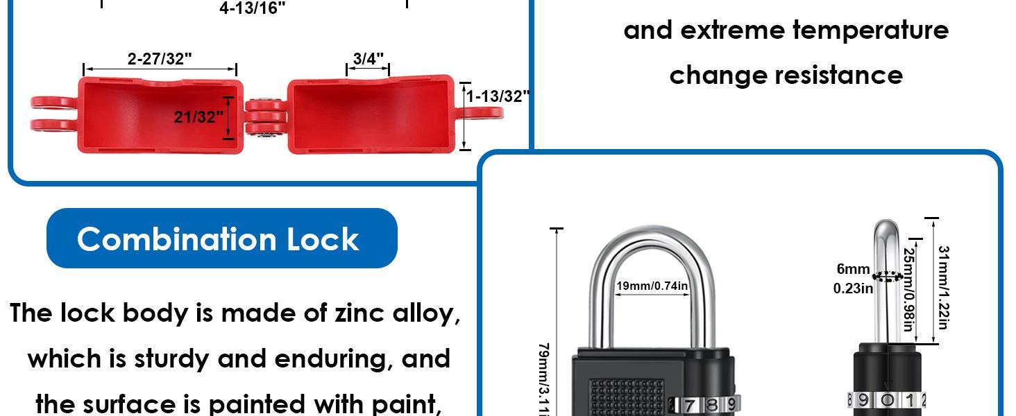 1 Pack Gate Valve Lockout Device with Coded Lock Suited for 1to2-1/2 gate Valve Handles Gate Valve Lockout Water Spigot Lock for Outdoor Faucet Water Spigot Faucet Devices