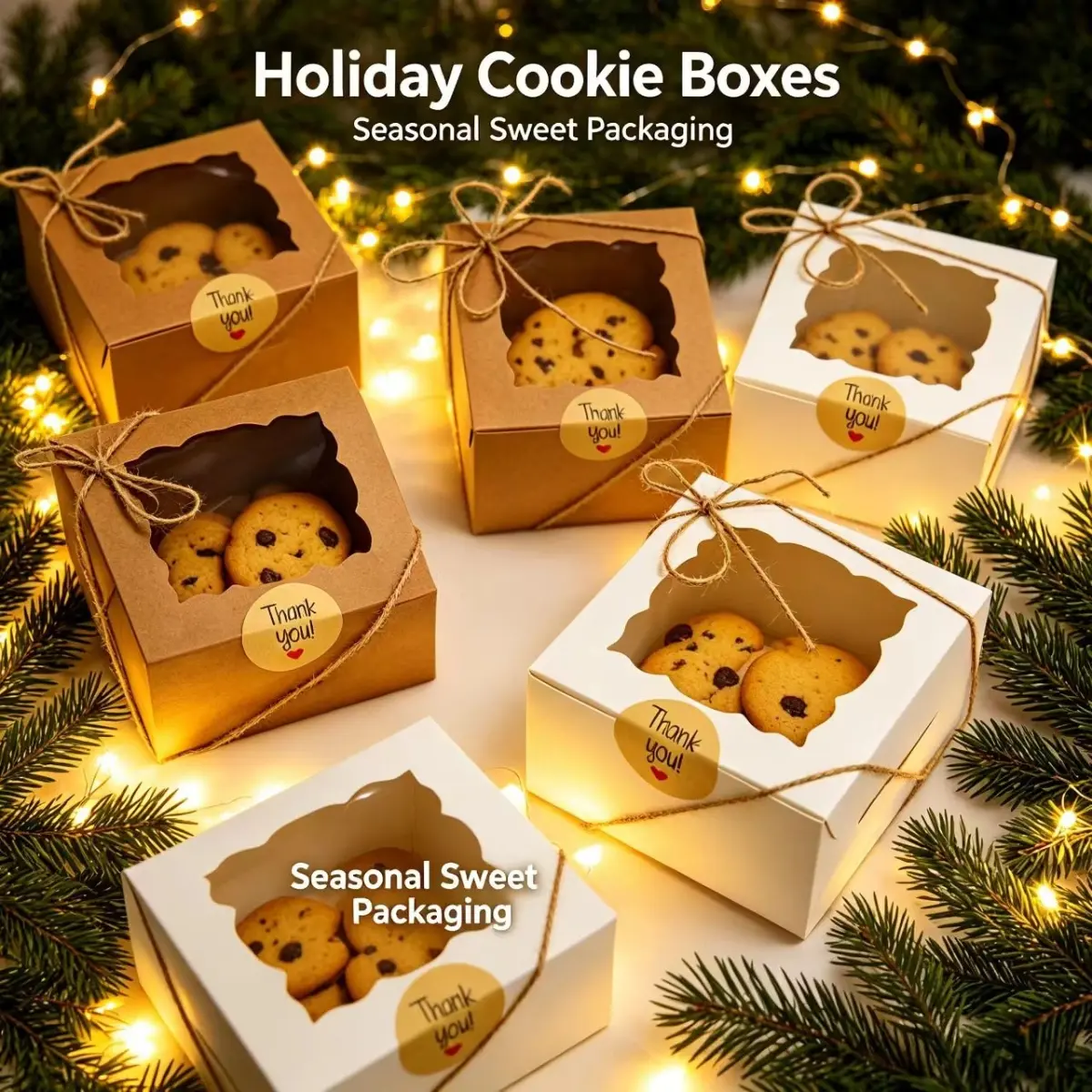 20-piece transparent window gift packaging boxes with ribbon and sealing stickers, ideal for baking packaging, cake and cookie small boxes, perfect for wedding gift boxes, birthdays, Christmas, Thanksgiving, and Valentine's Day
