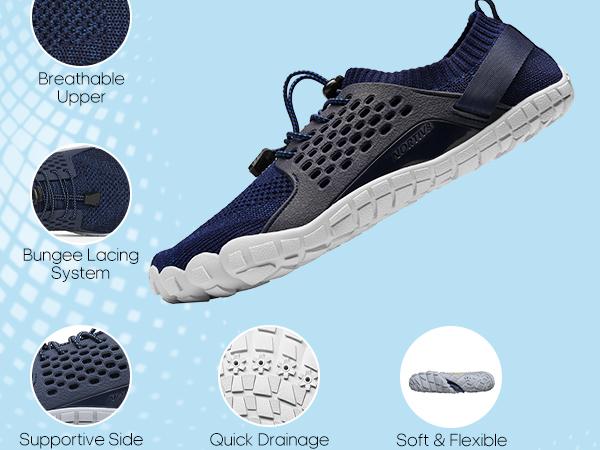 NORTIV8 Men's Quick Drying Water Shoes with Multi-Directional Traction and Shock Absorption for Water Sports and Outdoor Activities Footwear NORTIV8 Men's Quick Drying Water Shoes with Multi-Directional Traction and Shock Absorption for Water Sports and Outdoor Activities Footwear