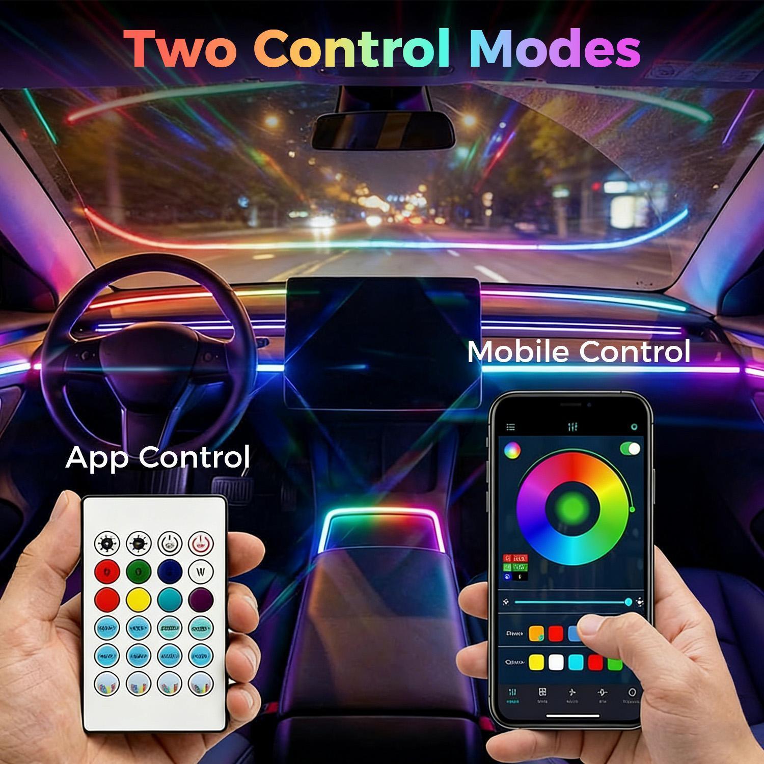 110cm Car LED Light, RGB Car Interior Atmosphere Lamp strip,USB Powered Center Console Dashboard Acrylic Lamps Strip APP Remote Control 110cm Car LED Light, RGB Car Interior Atmosphere Lamp strip,USB Powered Center Console Dashboard Acrylic Lamps Strip APP Remote Control