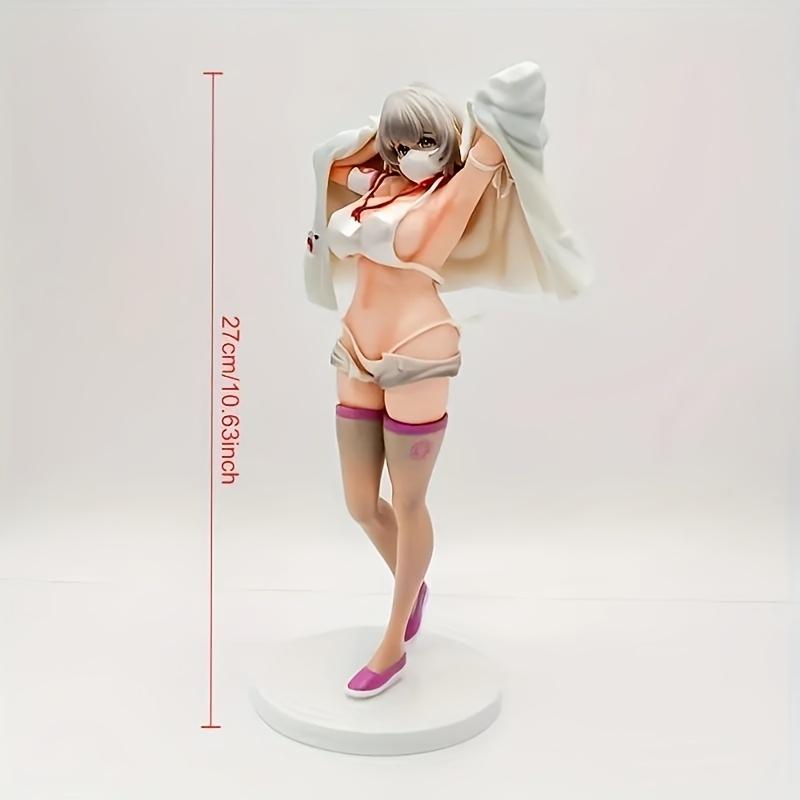 Anime Nurse Character Collectible Resin Statue with White Coat & Mask for Home Commercial Spaces Vibrant Decorative Piece Versatile Gift for Anime Enthusiasts