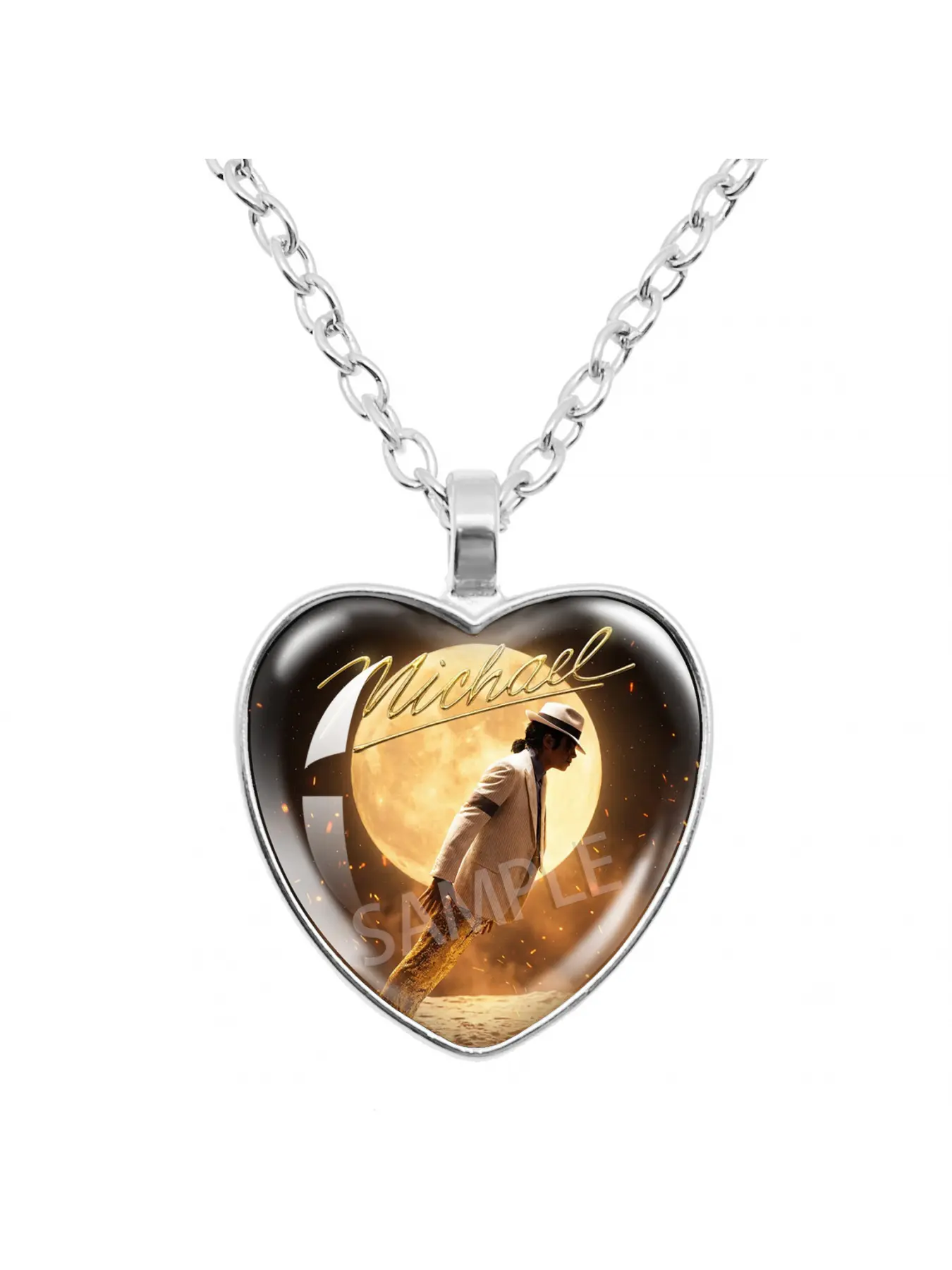 MJ Fans Must-Get Classic Timeless Timeless Gem Pendant Necklace, Capturing the King of Dance's Legacy at Your Neck