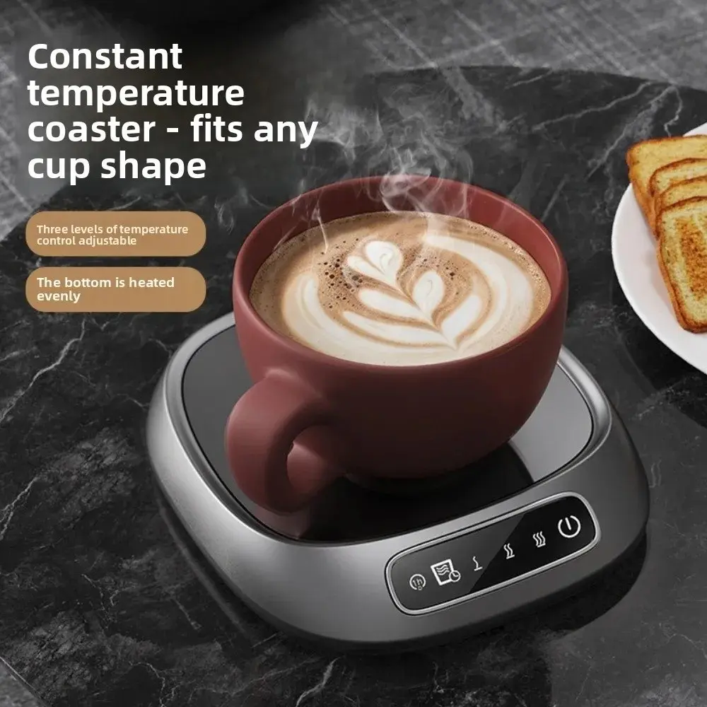 1 intelligent constant temperature heating coaster, coffee cup heater.USB power supply, intelligent timing function.Three-speed speed regulation, rapid heating.Suitable for heating milk/flower tea/coffee/warm water, etc.