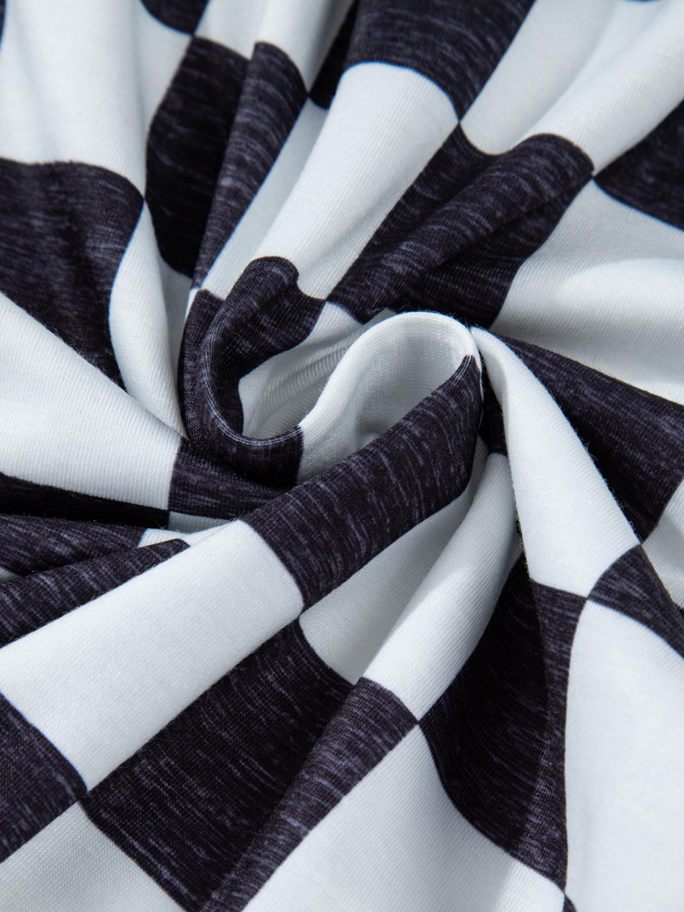 Women's Plaid Print Wide Leg Pants, Casual Comfy Trousers for Daily Wear, Ladies Bottoms for All Seasons