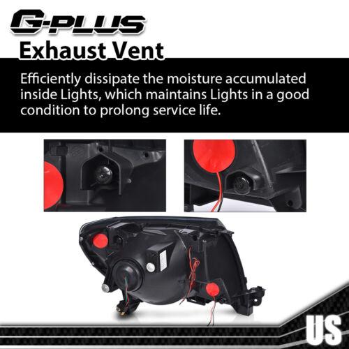 Fit For 2005-2011 Toyota Tacoma Smoked LED Tube Projector Headlights Headlamps