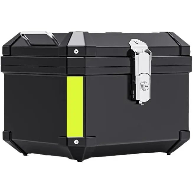 GAOMON 45L Universal Motorcycle Top Case Box, Waterproof Hard Shell Rear Luggage for Full Face Helmet, Durable PP Material with Mounting Plate, Fits Most Scooters Bikes Cruisers Touring