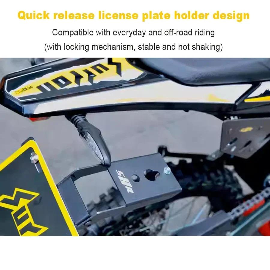 For Surron Ultra Bee Modified License Plate Bracket Modified Tail Light Holder Kit Quick Release Design UB License Plate Bracket