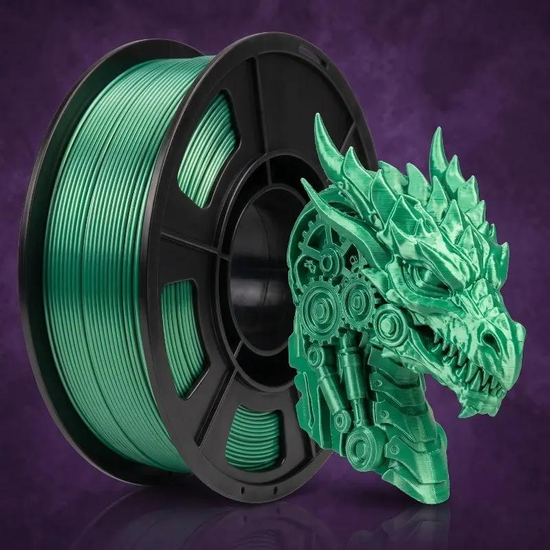 Premium Silk Pla 3D Filament 1.75mm, 250g Sample Spool, Smooth Feeding, Non-Clog, Ideal for Hobbyists and Designers