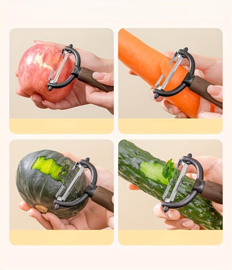 Multi-Use Vegetable Fruit Peeler - Vintage Faux Wood Grain, Sharp Stainless Steel Blade, Ergonomic Handle | Peels Potatoes, Apples, Carrots, Dishwasher Safe | Gift-Worthy Home Cooking Tool Multi-Use Vegetable Fruit Peeler - Vintage Faux Wood Grain, Sharp Stainless Steel Blade, Ergonomic Handle | Peels Potatoes, Apples, Carrots, Dishwasher Safe | Gift-Worthy Home Cooking Tool