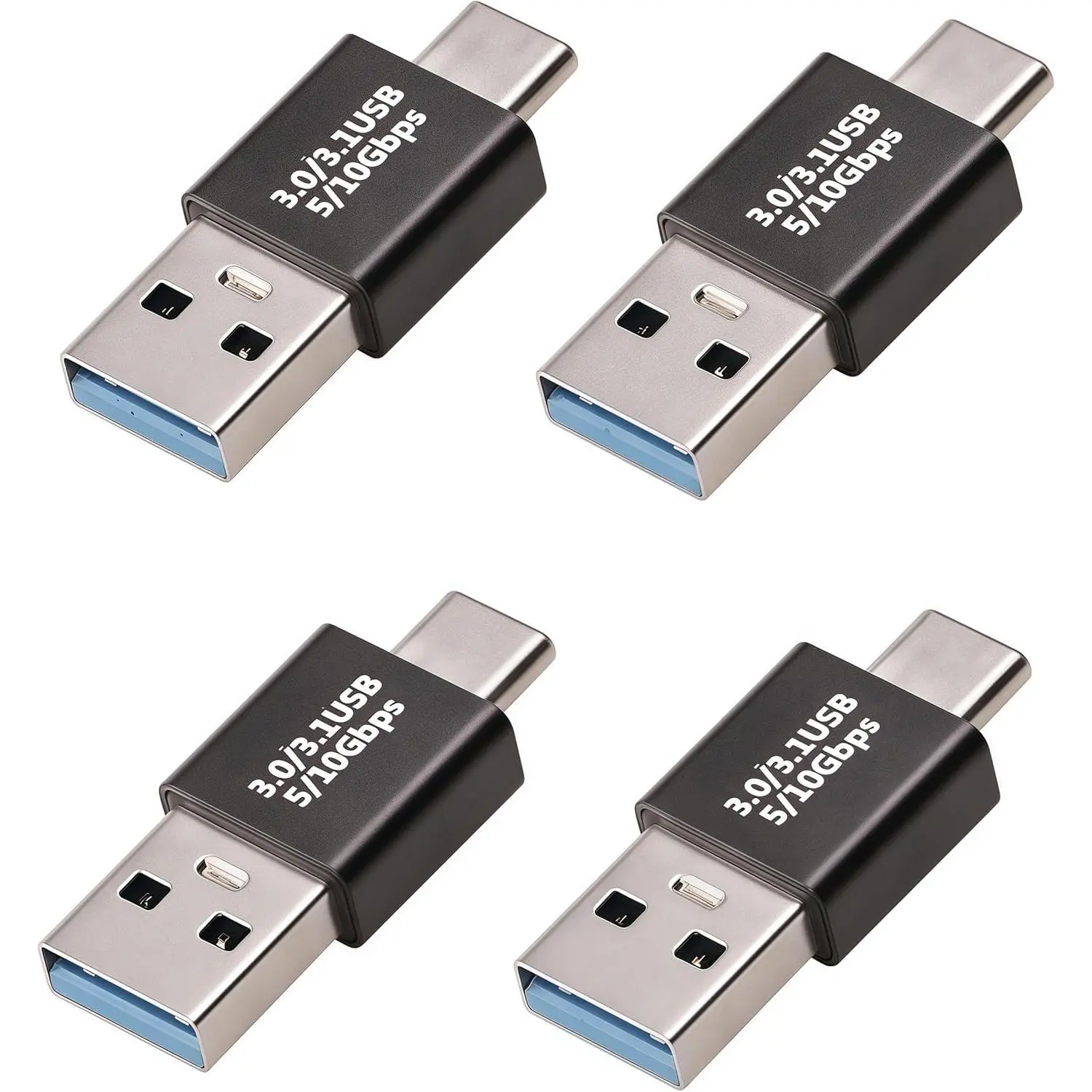 𝟒𝐏𝐚𝐜𝐤 𝐔𝐩𝐠𝐫𝐚𝐝𝐞𝐝 USB 3.1 Male to USB C Male Adapter ,USBc/Typec Male to USB Male Converter, Compatible with Mobile Phones/Computers/Notebook Computers/Mobile Phones