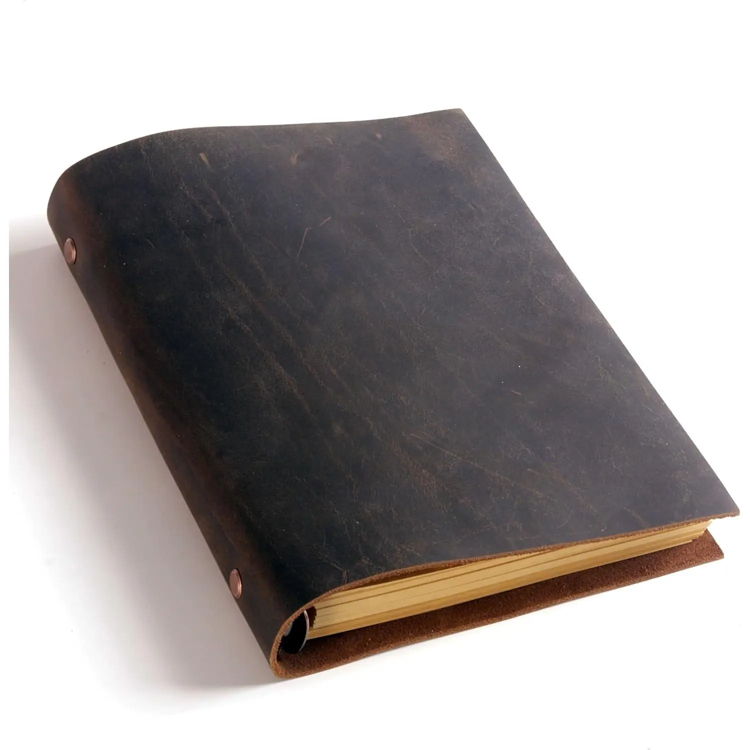 A5 Refillable Leather Notebook Binder - , Stylish Organizer for Professional Use - Ideal for Office, School, or Travel