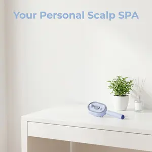 Electric Spray Air-Cushion Massage Comb: automatic cleaning, tangle-free, moisturizing essential oil mist, anti-static; color selected at random.