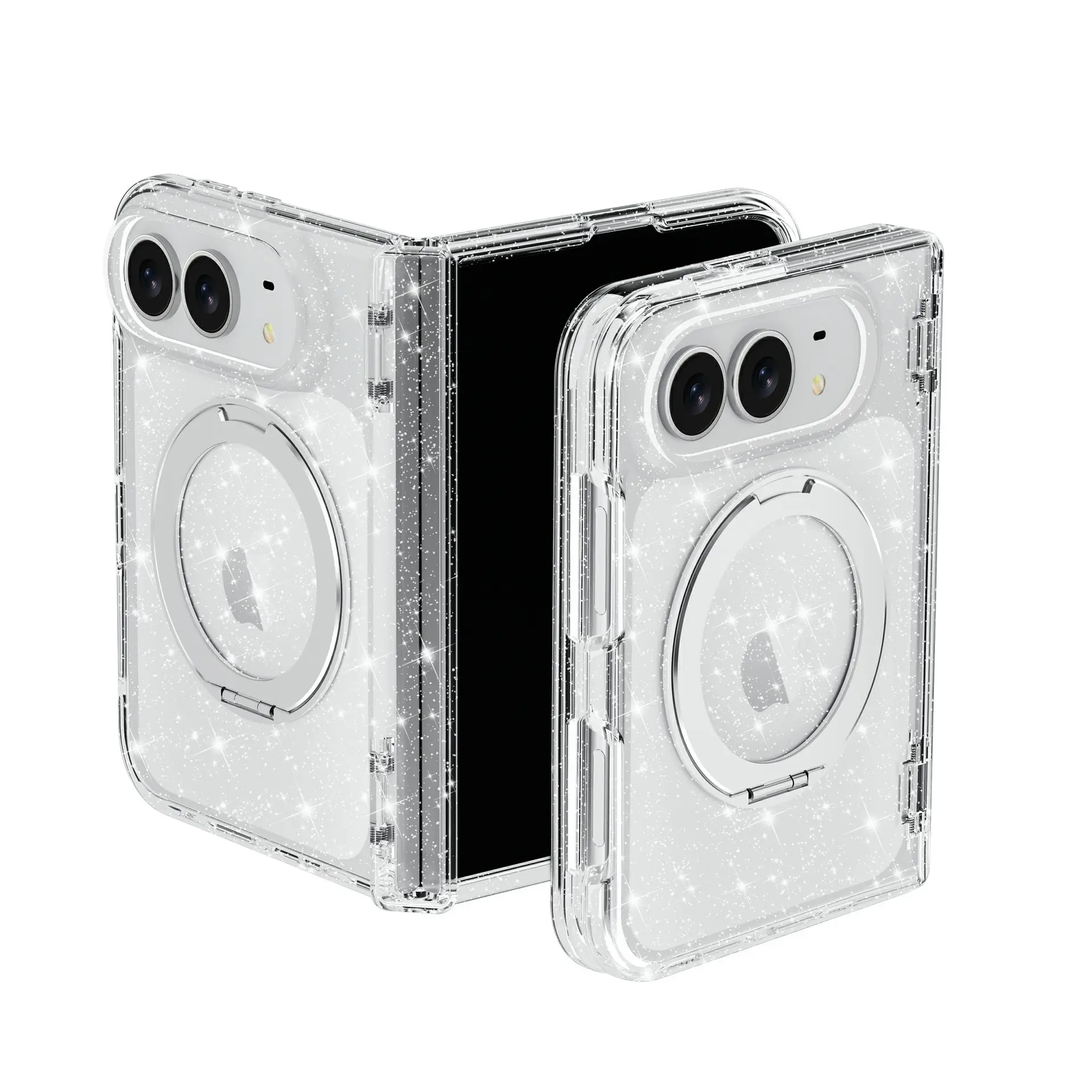iPhone 18 Foldable Stand 360-Degree Rotating Stand Multifunctional Magnetic Case