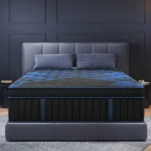 12/14 Inch Gel Memory Foam Hybrid Pocket Spring Mattress In A Box, Medium Firm Motion Isolation Bed Mattress Twin Full Queen King With Reinforced Edge Support