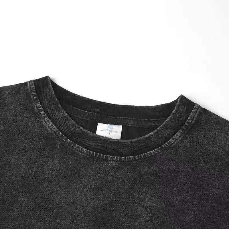 Vintage Oversized T-Shirts Westside Barbell Gym Casual Loose Wash Cotton Tee Crew Neck Short Sleeve Shirt Tops