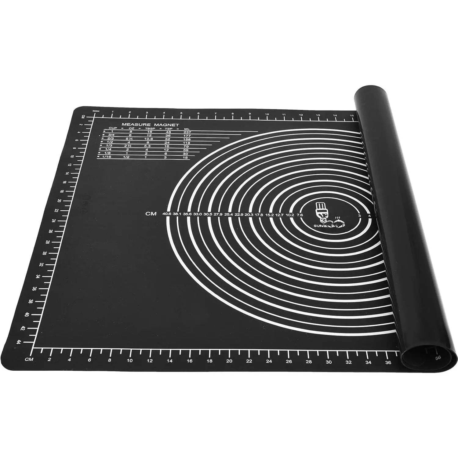 Thick Synthetic Multifunction Bakeware Pastry Mat (28×20 in) - Non-Slip Baking Utensil for Dough Rolling, Countertop Placement, Fondant Prep, Utensils