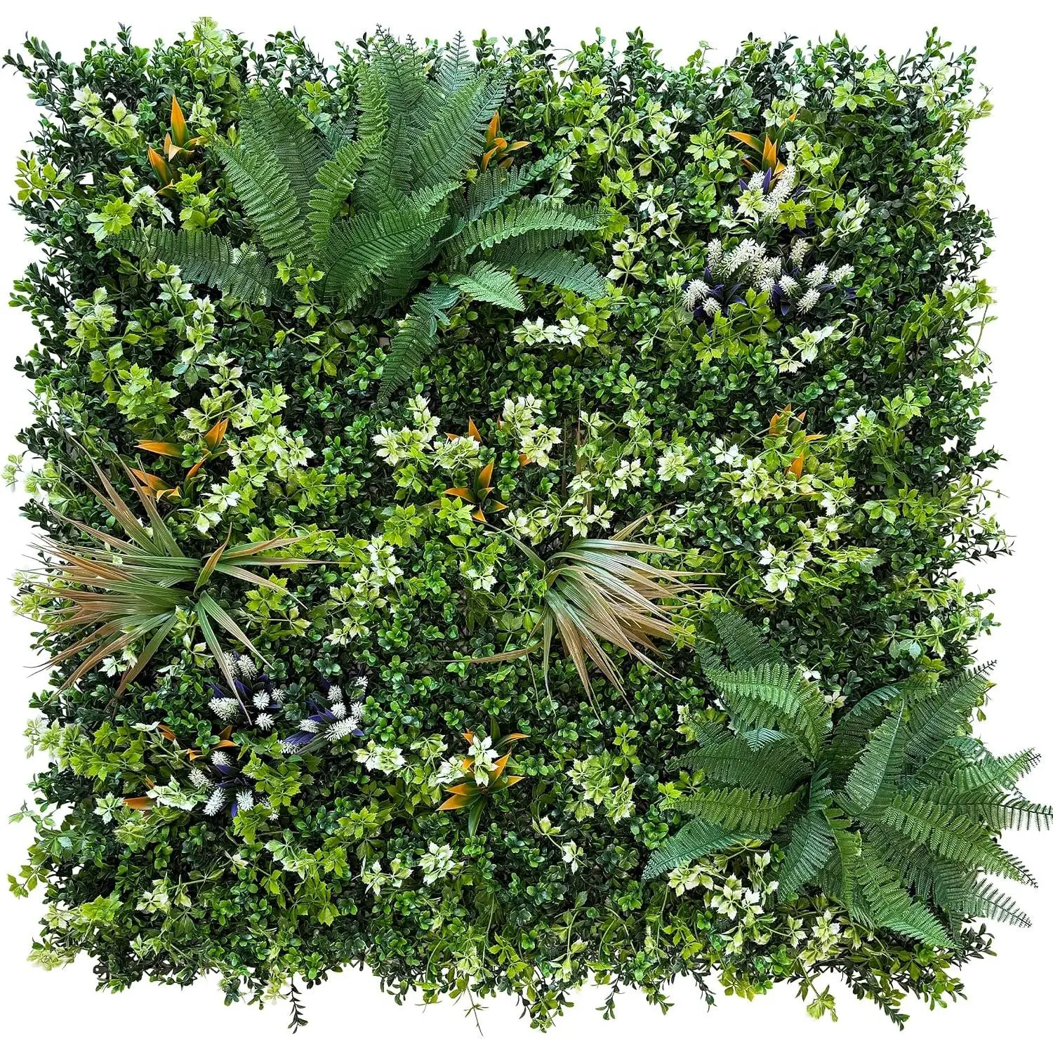 20"x20" (6 Pieces) Artificial Boxwood Greenery Grass Wall Panels | UV-Anti Faux Grass Backdrop,  Fence Screen, Indoor Outdoor Greenery Wall, Garden/Birthday Party/Wedding Decor