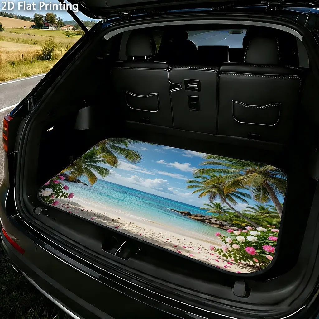 Dust-Proof Easy-Clean Car Trunk Mat, Elegant Interior Design, Unique Print, Universal Fit, Enhances Vehicle Style, Perfect Gift, All-Season Use, Car Dust Mats