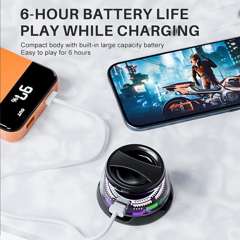 G200 Mini Tool Box Bluetooth Speaker with BT 5.3 Fast Pair, Magnetic Mount & RGB Lights, Portable Metal Design with Lanyard, AUX Input & Clear Audio for TikTok Live & On-the-Go Music Lovers