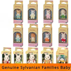 Original Sylvanian Families 2024 Children Toys Anime Figure baby castle play ground Hot Collectible Doll Birthday Gift For Gril