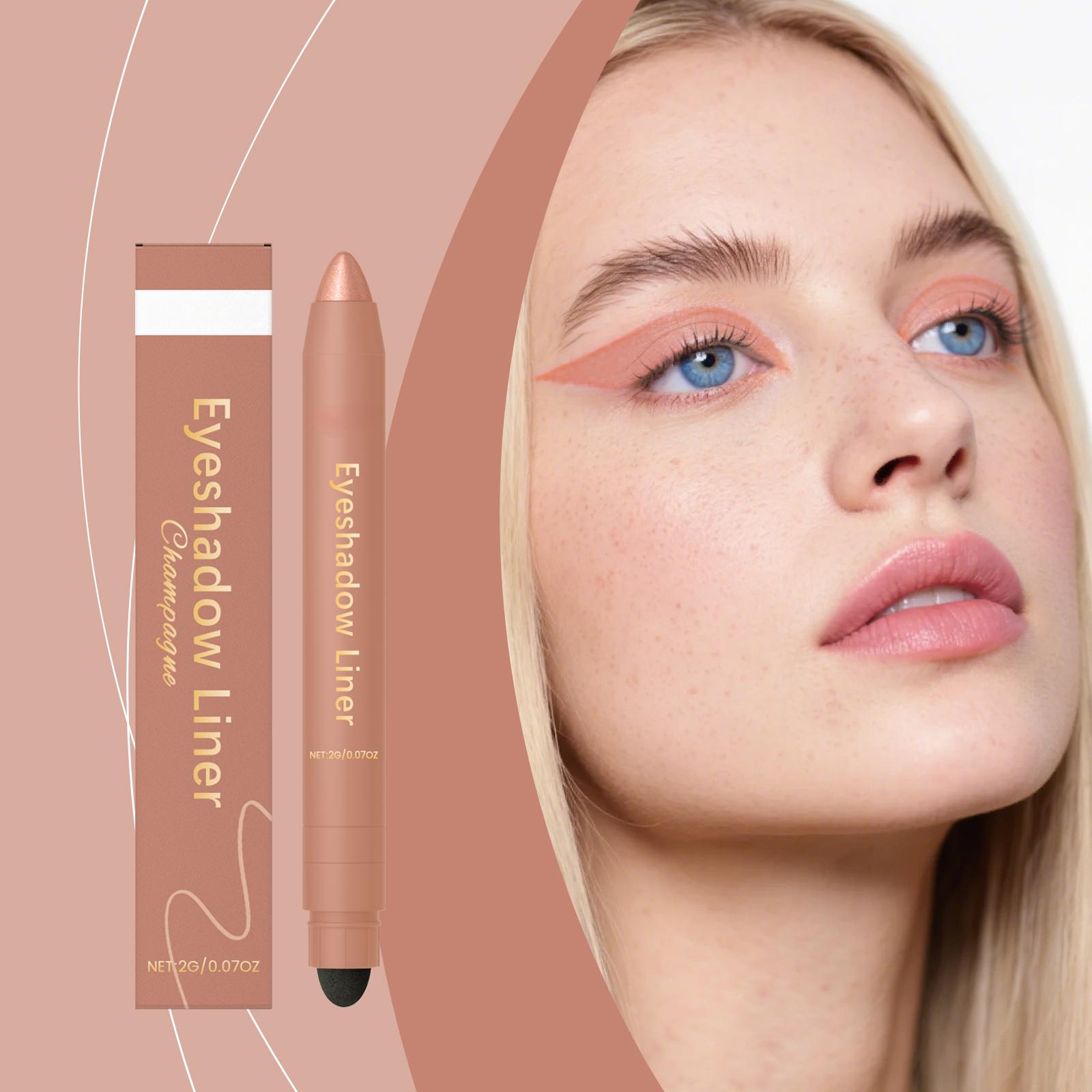 This Two-In-One Eyeliner Pen Provides A Smooth And Colorful Outline That Is Easy To Apply And Makes The Eyes Look Dazzling.It Is A Fashionable Eye Makeup Eyeliner Pen