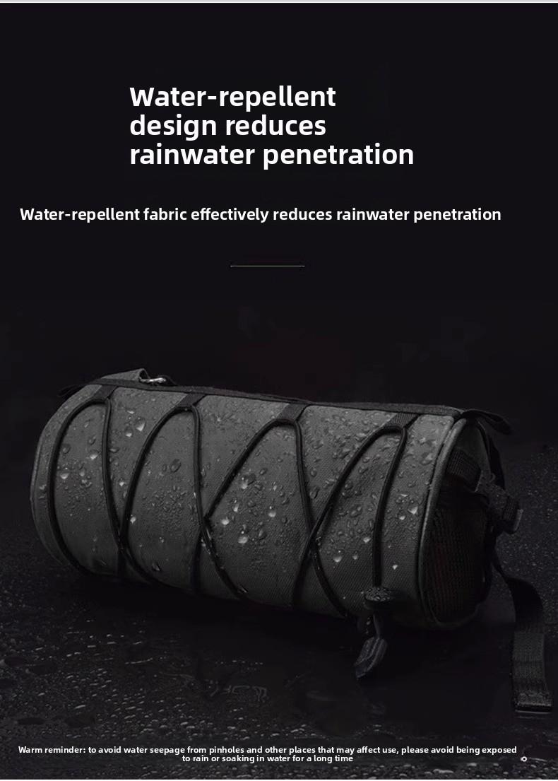 Nylon Fabric Road Bike Bag 2.5L Waterproof Multifunctional Cycling Bag in Purple Black Green Pink 23.5x11cm