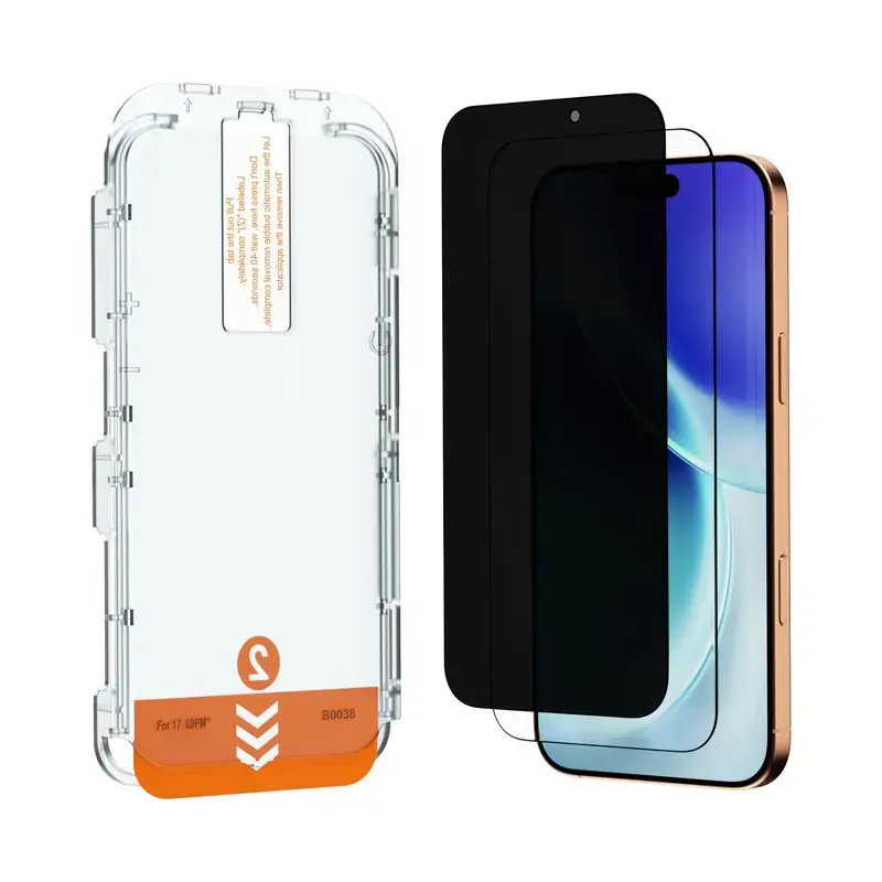 TRANSFORMERS 2-Piece Tempered Glass Phone Screen Protector - Shatterproof, Scratch Resistant Protective Shield with Installation Support, Mobile Phone Accessory for iPhone 17,16,15,14,13 & Their Pro Max Variants (2-Piece Sets) Protection Smartphone
