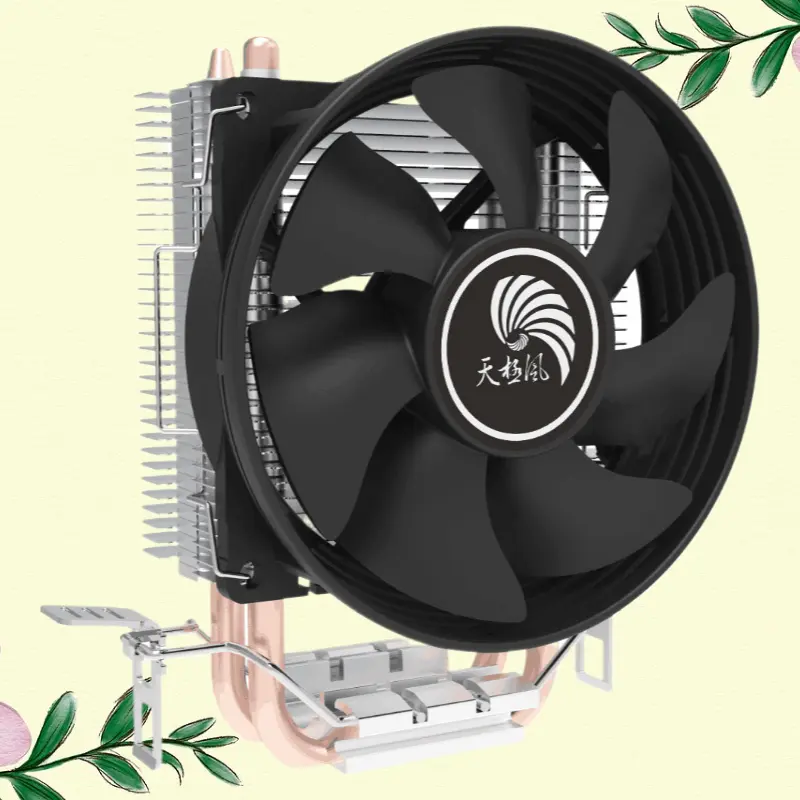 8cm Copper Tube CPU Cooling Fan Desktop Computer Cooler Compatible With Intel And AMD Multi-Platform Processors