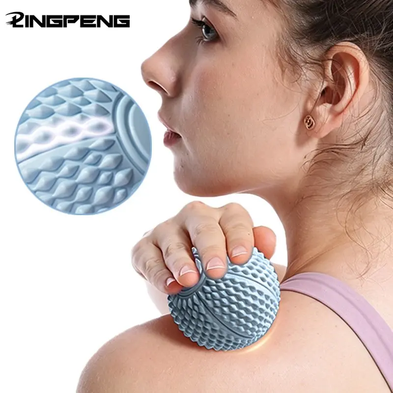 TPR fascia massage ball, portable massager, yoga arch & back fascia massager, reusable and washable