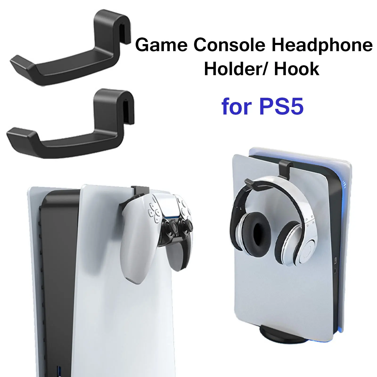 Ps5 Game Controller Holder Hook Stand, Handheld Storage Rack, P5 Headset Set Mount, Gaming Accessory Organizer, China Manufactured