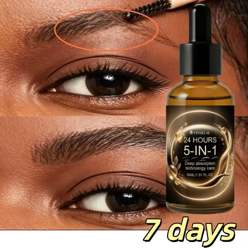 Cold-Pressed Pure Castor Oil for Brows & Lashes, Nourishes Sparse, Thin Hair, Gentle Daily Care for Sensitive Skin, Liquid Serum