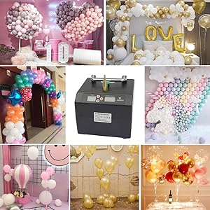 Electric Balloon Pump For Party Event Decoration Portable Inflator With Timer, Automatic, Professional Modeling First Birthday Wedding