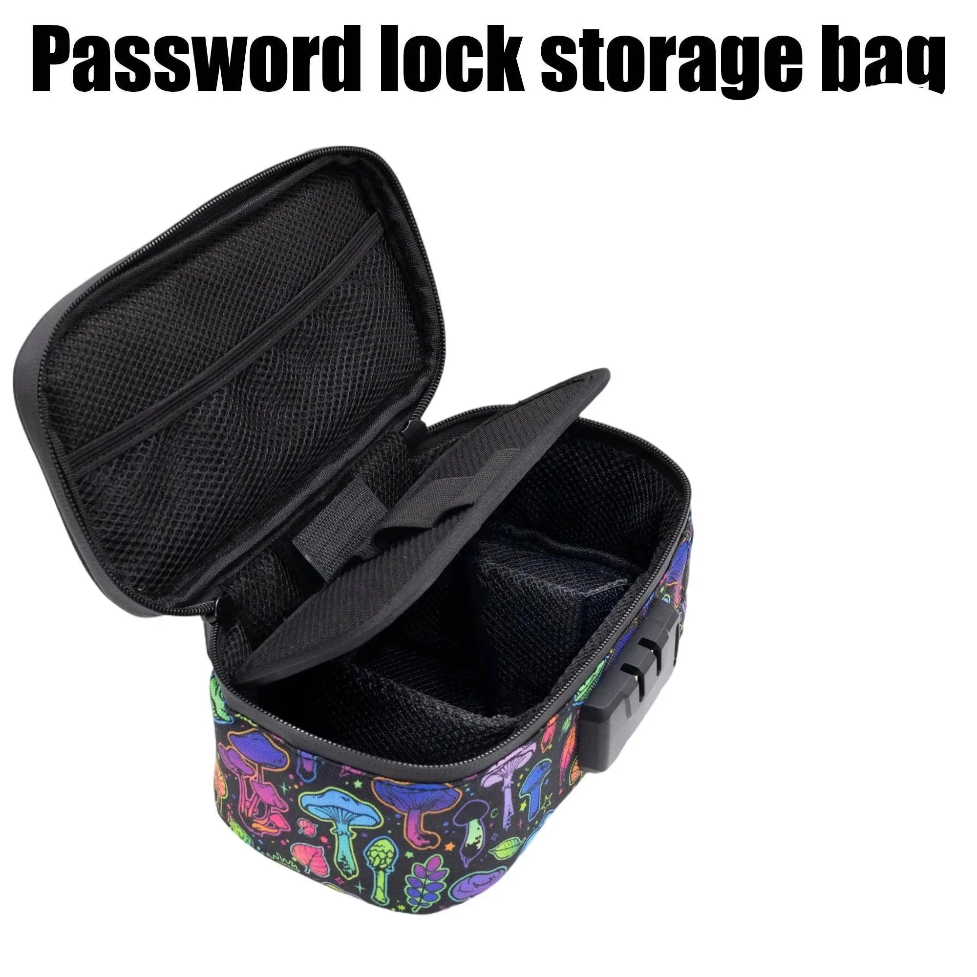 Single Print Lockable Odor-Resistant Storage Bag, Sealed Zipper, Ideal for Jewelry, Cosmetics, Accessories, Documents, Unisex, Perfect Gift