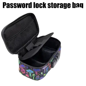 Single Print Lockable Odor-Resistant Storage Bag, Sealed Zipper, Ideal for Jewelry, Cosmetics, Accessories, Documents, Unisex, Perfect Gift