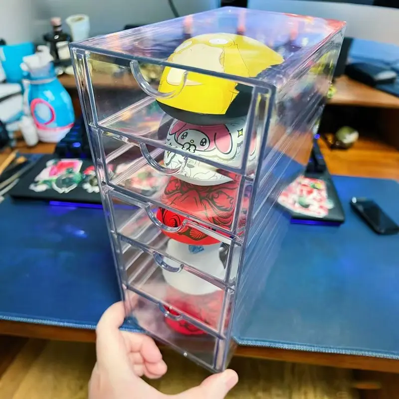 Mouse Storage Box, Gaming Mechanical Wireless Mouse Holder, Gpw Second Generation Dust-Proof Multi-Layer Display Rack, Organizer Tray, Cool Office Desk Gadgets