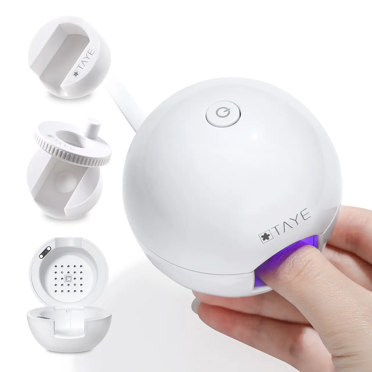 TAYE Cat Eye Nail Lamp 2 in 1, 45mil UV/LED Nail Lamp Fast Curing,Beginner Friendly,Type-C Rechargeable for Home DIY for Gel Nail Polish Acrylic Gel Nail Cure Requires a Charging Cable to Use, Quickly Create Cat Eye Shadow Effect 2 in 1 outdoorfun