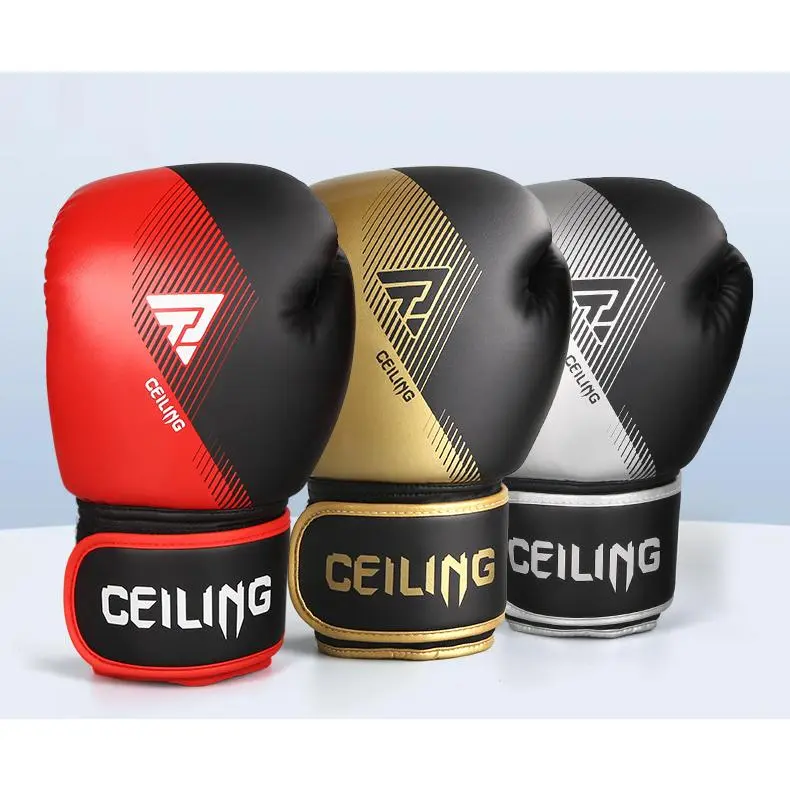 Professional Adult PU Leather Boxing Gloves - 10-16oz Multiple Weights for Sparring Drills, Heavy Bag Training