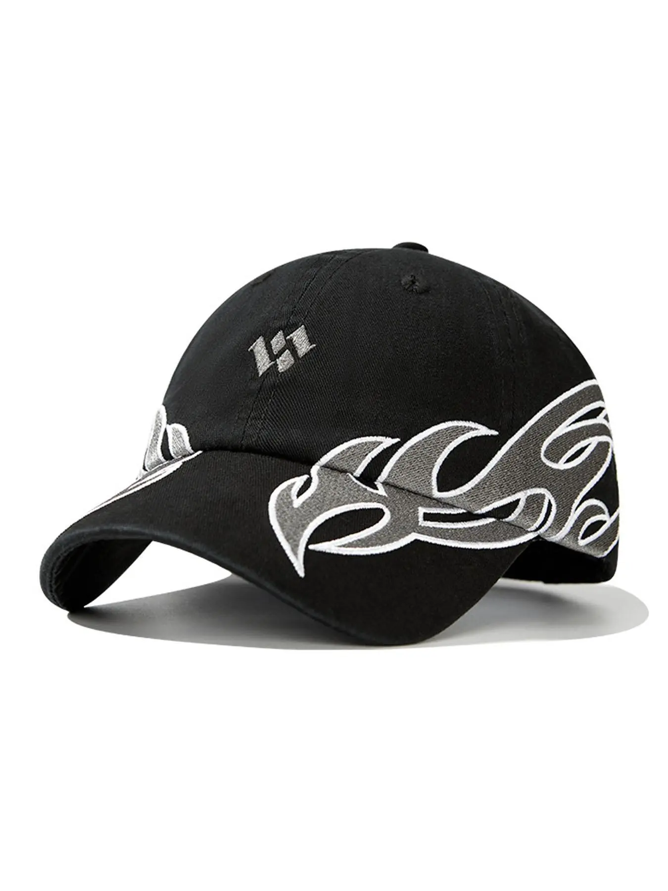 Unisex Embroidered Flame Baseball Cap - Adjustable Snapback, Breathable Six-Panel Design, High-Quality Casual Streetwear Hat for Men & Women, Durable Headgear, Casual Hats, Caps With Designs