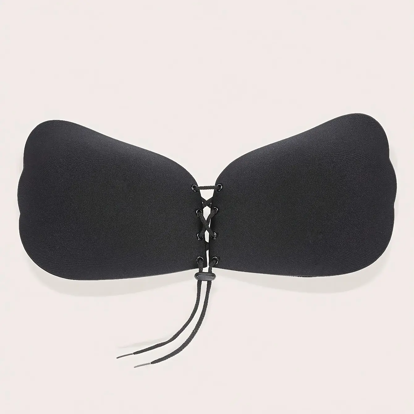 Elastic Winged Adhesive Bra with Silicone Push-Up and Drawstring, Strapless Bra for Wedding Dress, Evening Gown, Bikini, Daily Wear