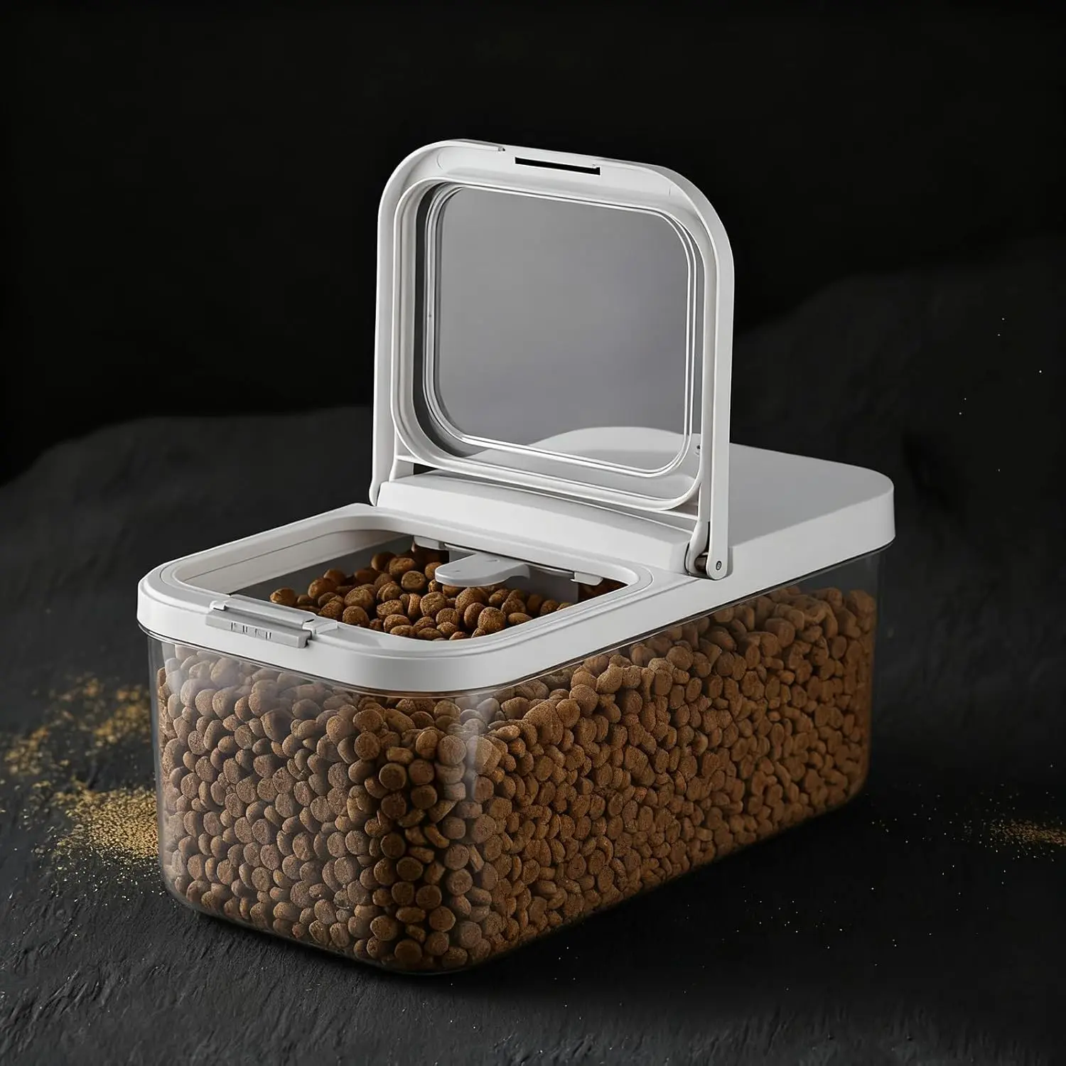 Mker Dog Food Storage Container - 6L/6KG/10LBS Pet Food Storage Containers With Lids & Scooper, BPA Free Airtight Storage Containers Store Dry Food For Kitchen Pantry