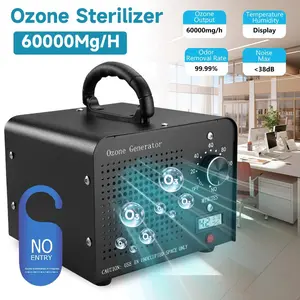Portable Ozone Generator 60,000mg/h, O3 Ion Odor Eliminator for Home & Commercial Use, Covers 4500 Sq Ft, Removes Smoke and Pet Odors#fathersdaygift