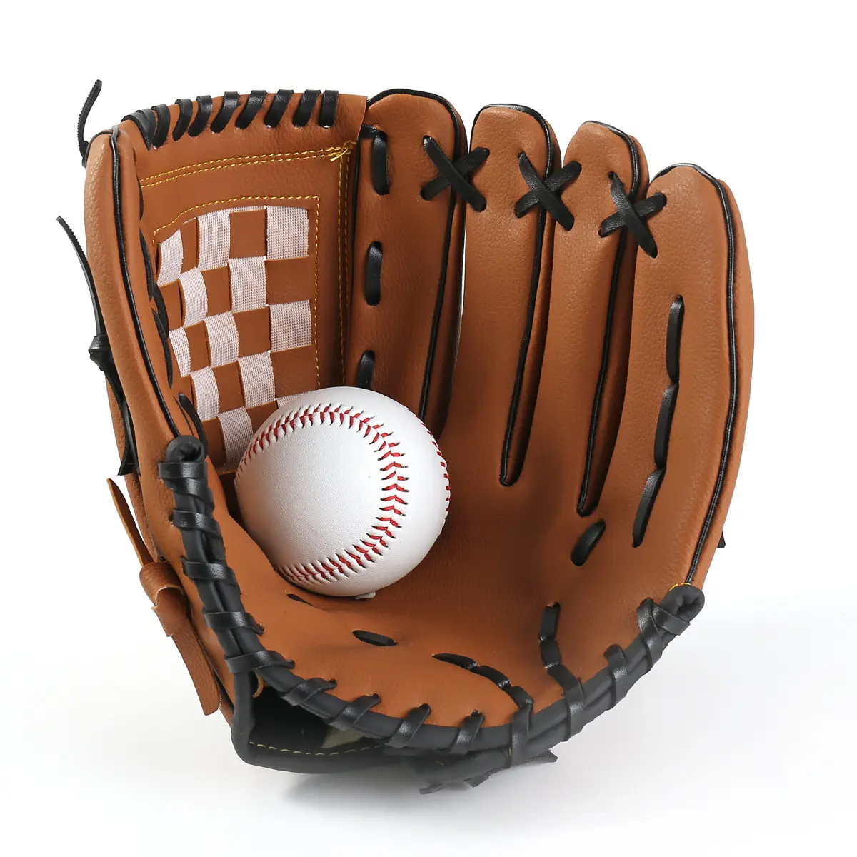 Baseball Gloves Adult Thickened Imitation Cowhide Baseball Gloves Junior Pitcher Baseball Gloves
